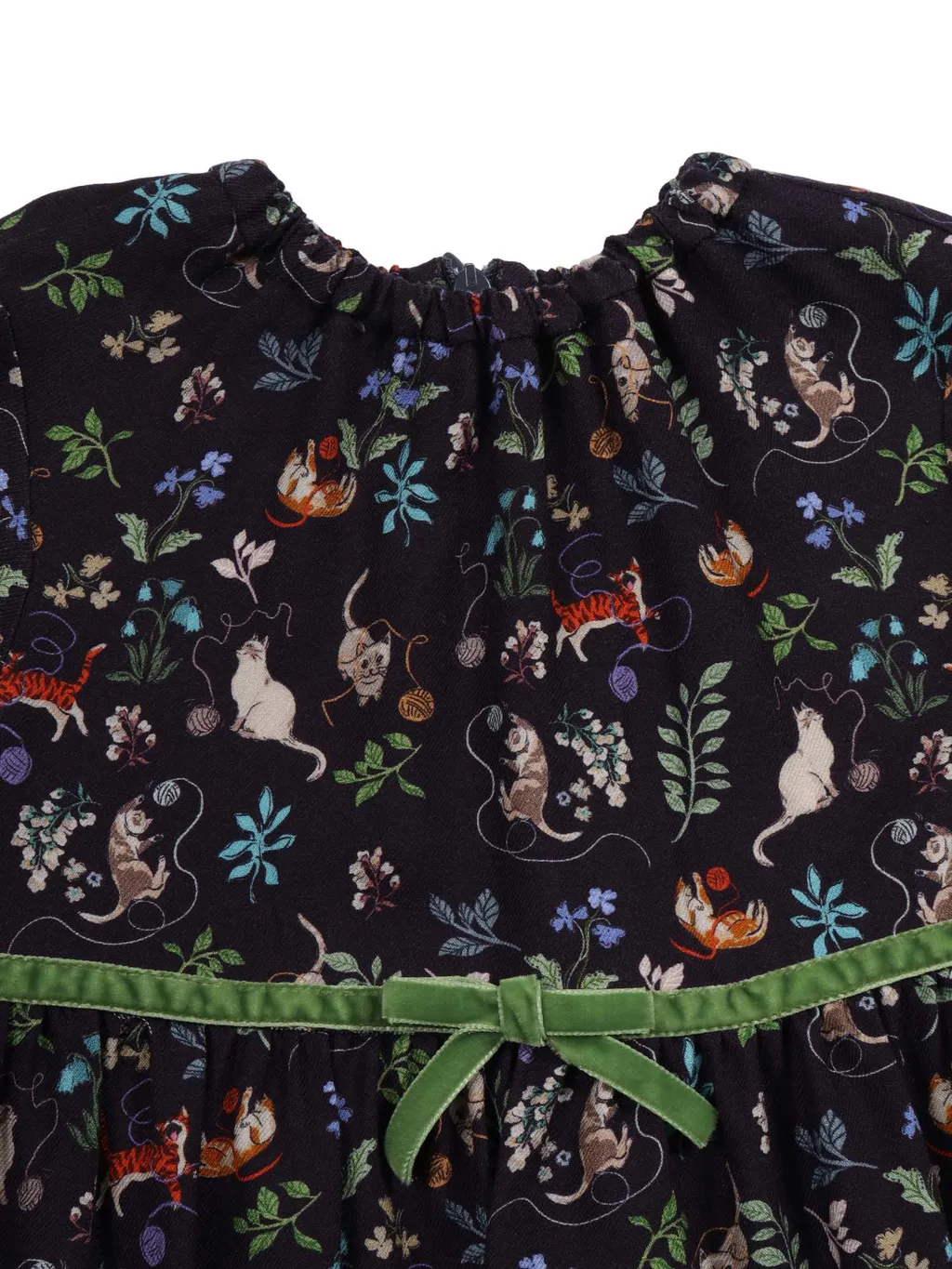 Il Gufo Pattern-Printed Long-Sleeved Dress