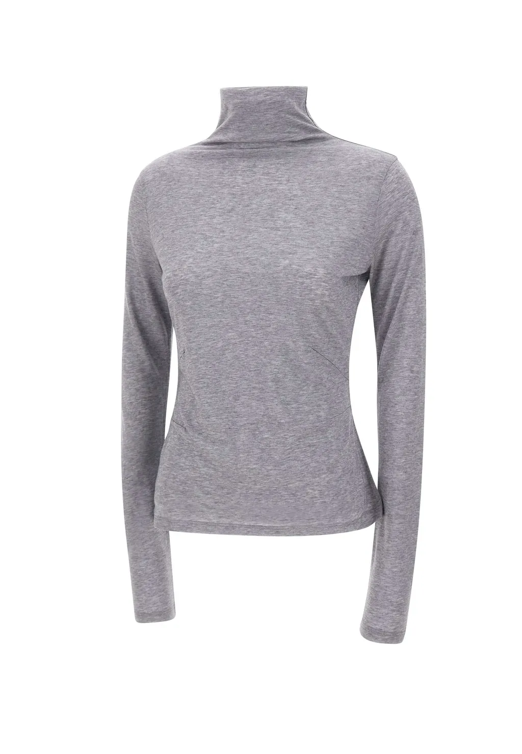 High-Neck Long-Sleeve Top