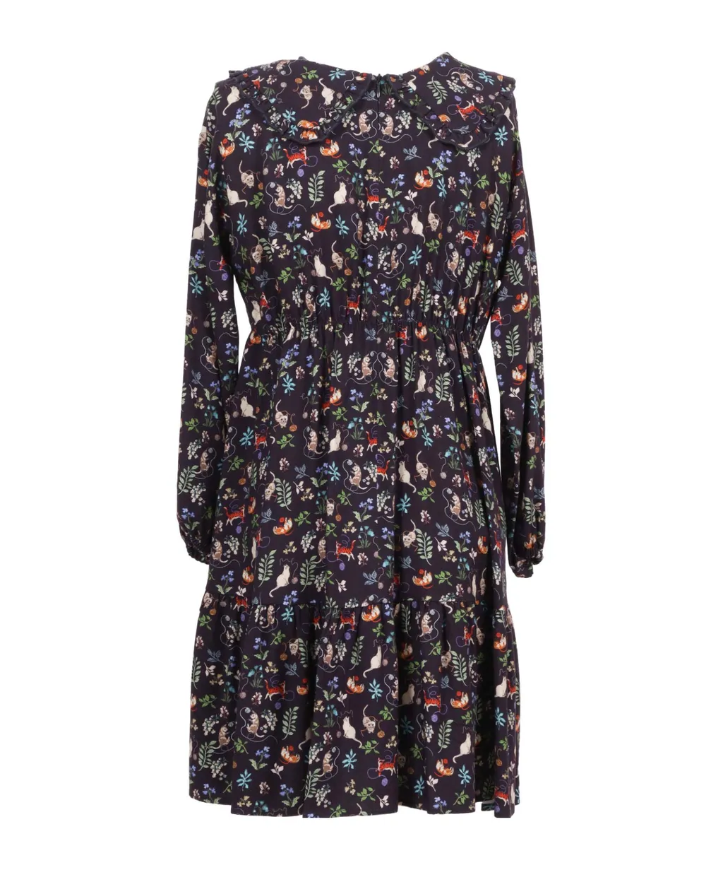 Il Gufo Pattern-Printed Long-Sleeved Dress