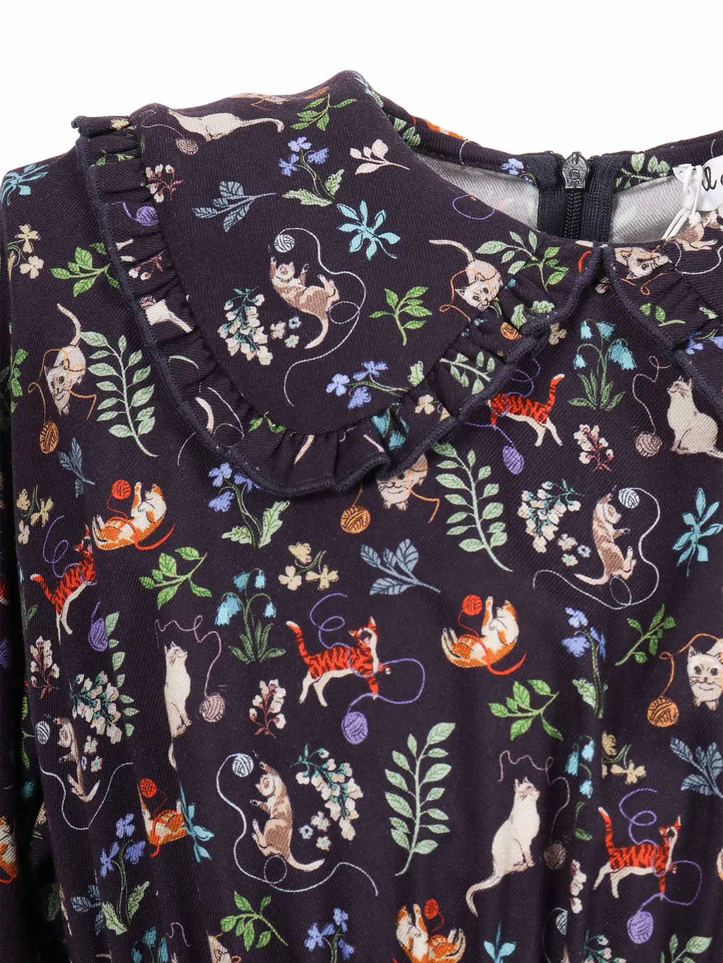 Il Gufo Pattern-Printed Long-Sleeved Dress