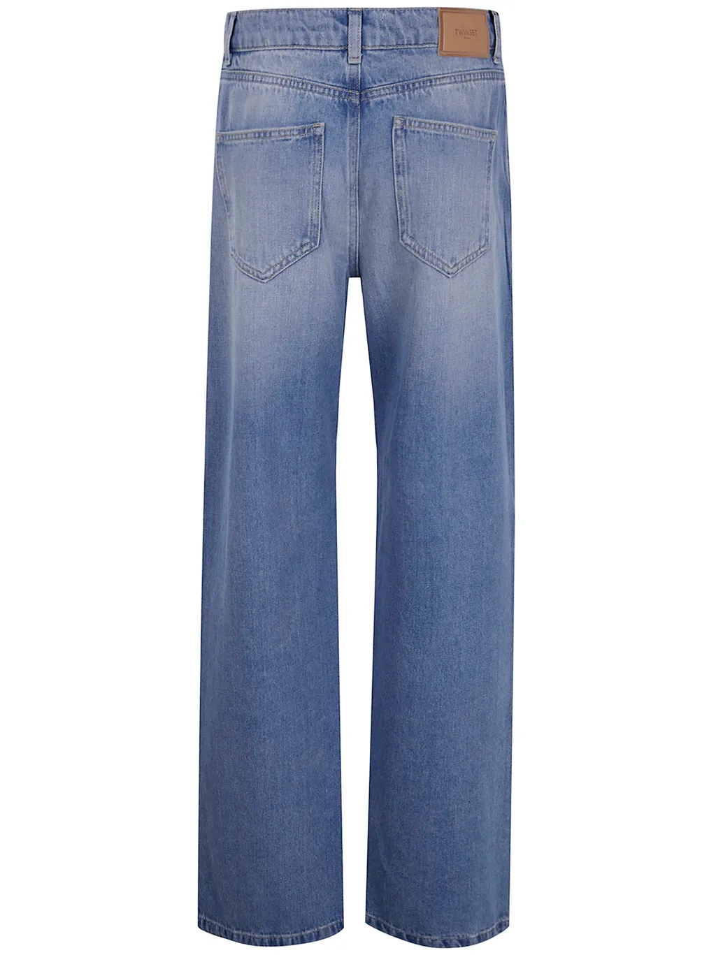 Twinset Studded Wide-Leg Jeans