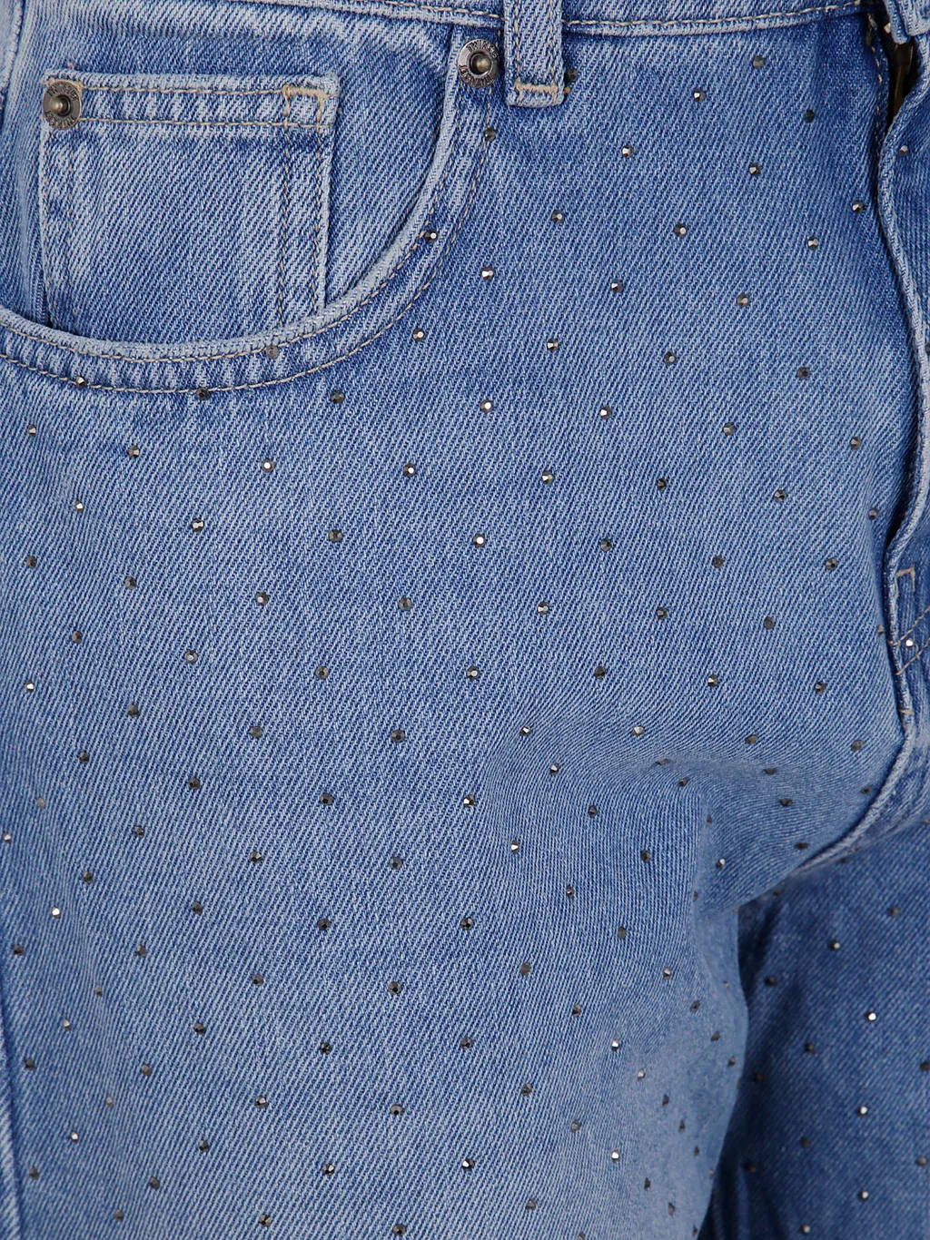 Twinset Studded Wide-Leg Jeans