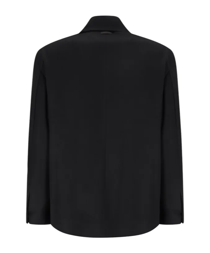 Patch-Pocket Collared Coat
