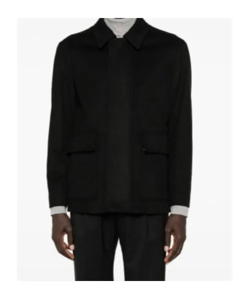 Patch-Pocket Collared Coat