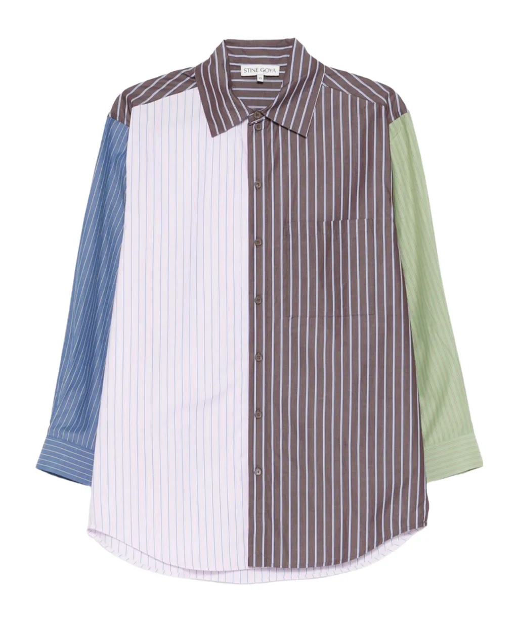 Striped Panelled Shirt