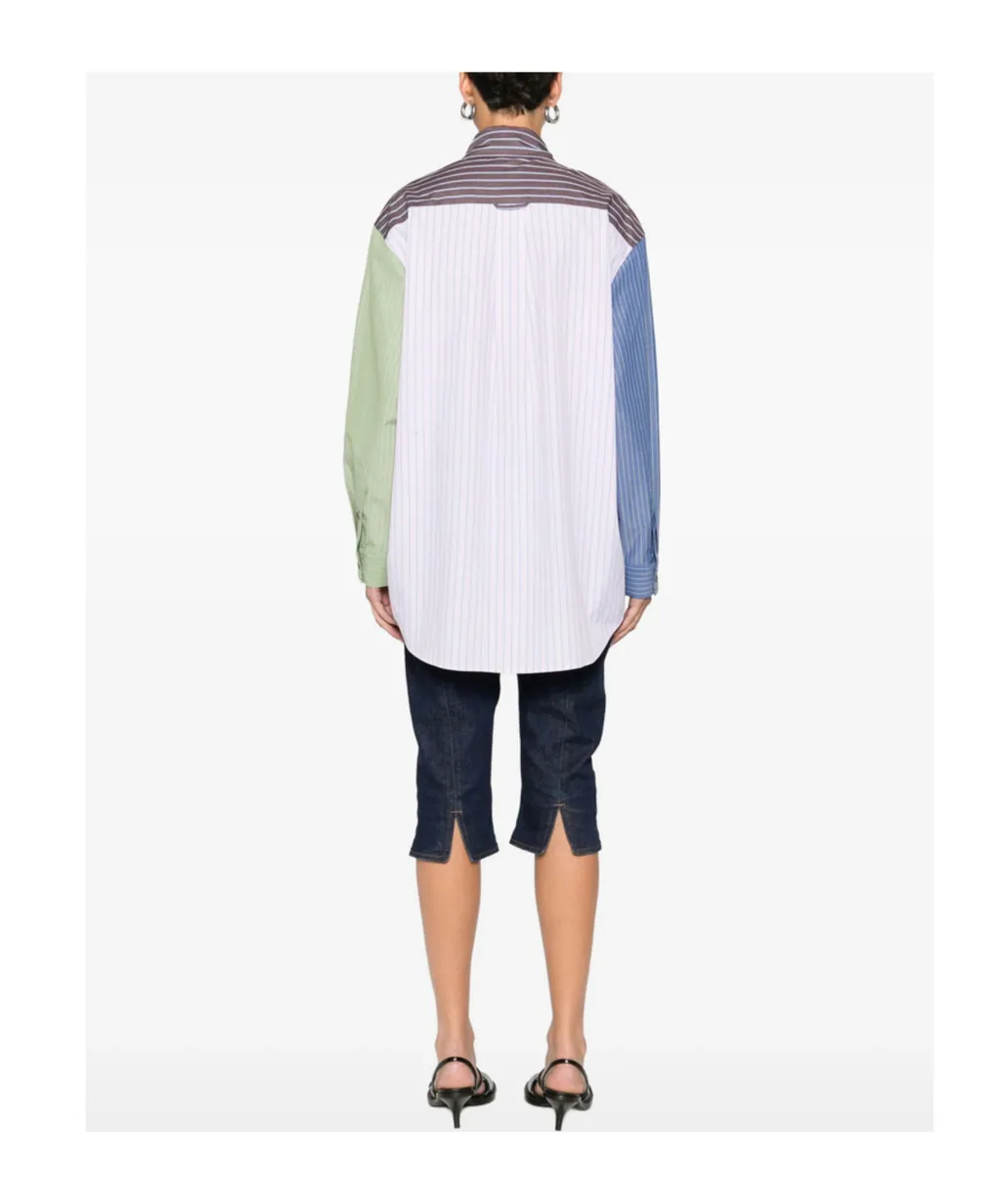 Striped Panelled Shirt