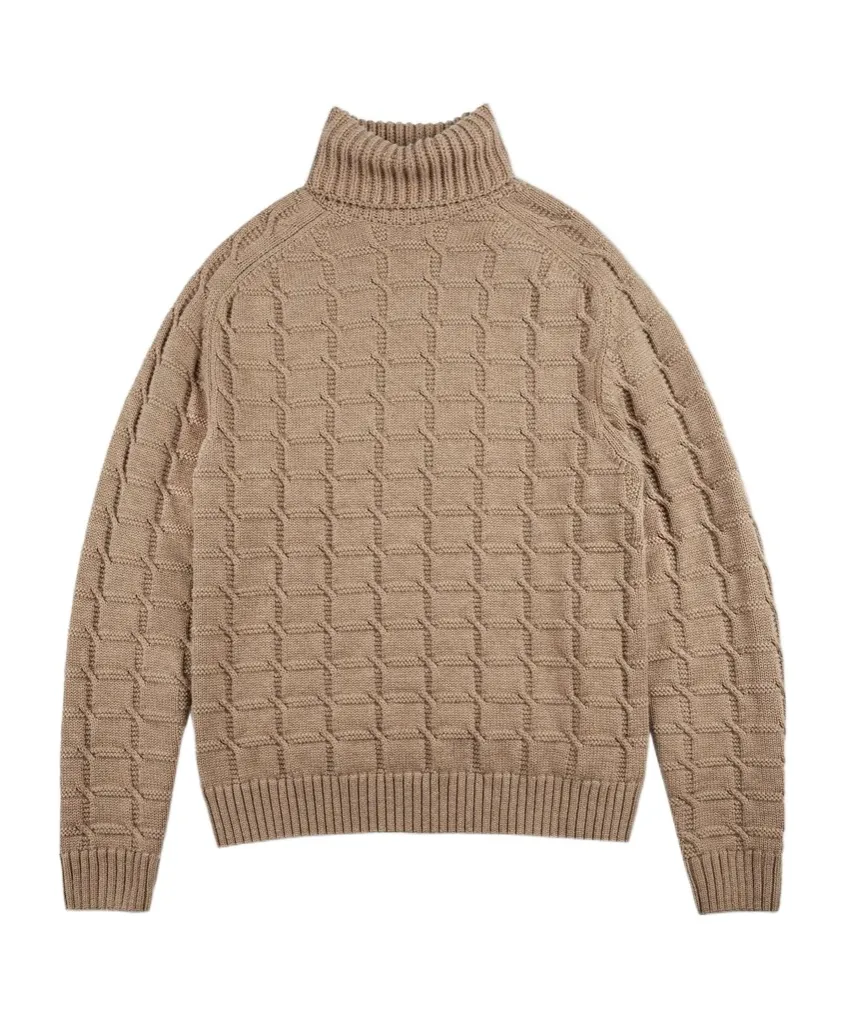 Zanone Cable-Knit Turtleneck Knitwear