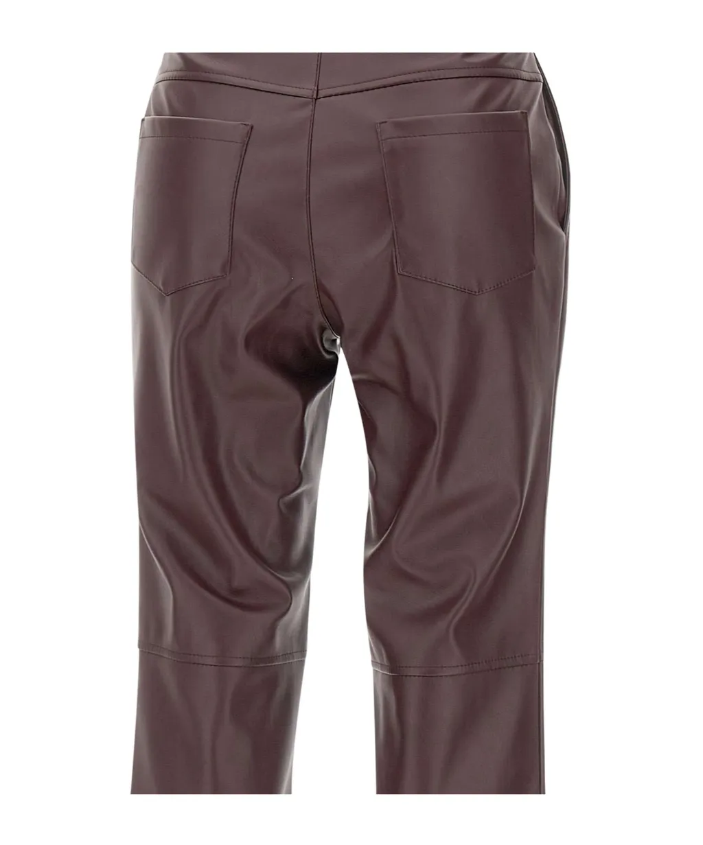 Faux Leather Trousers