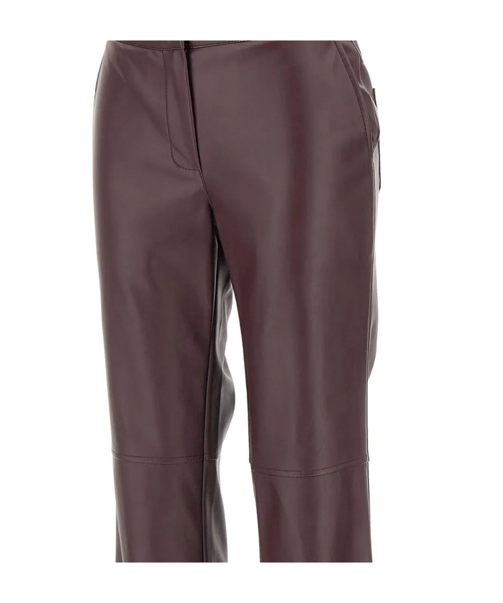 Faux Leather Trousers