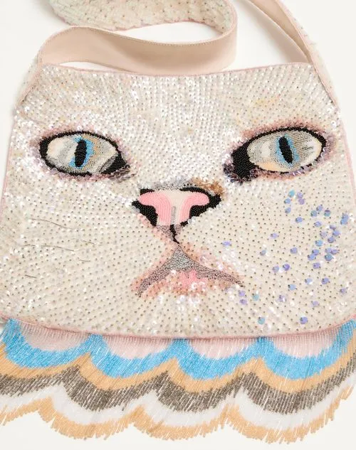 Tassel Embroidered Shoulder Bag