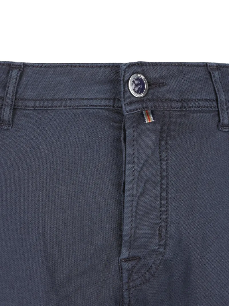 Jacob Cohen Logo Patch Slim-Fit Trousers