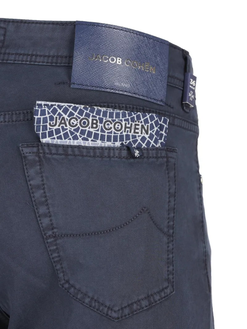 Jacob Cohen Logo Patch Slim-Fit Trousers