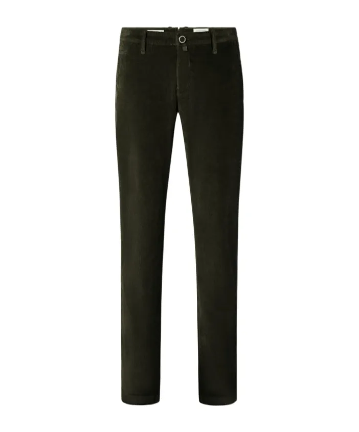 Jacob Cohen Logo Plaque Slim-Fit Trousers