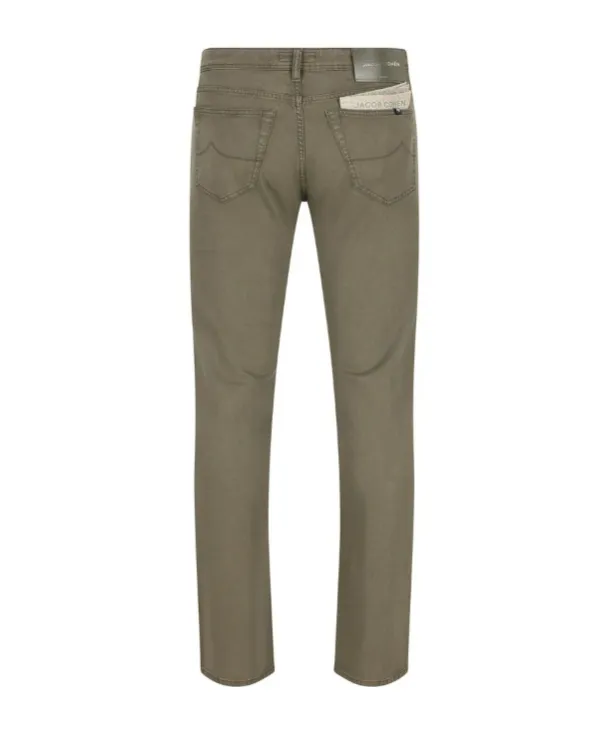 Jacob Cohen Logo Patch Slim-Fit Trousers