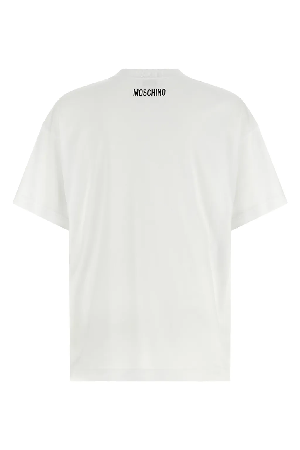 Moschino Slogan Printed Crewneck T-Shirt