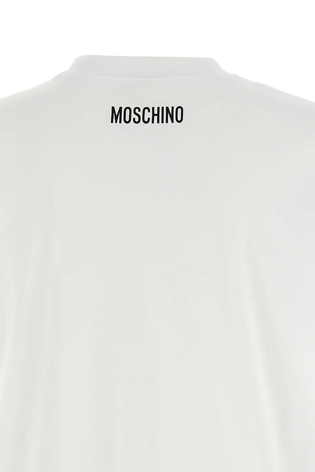 Moschino Slogan Printed Crewneck T-Shirt