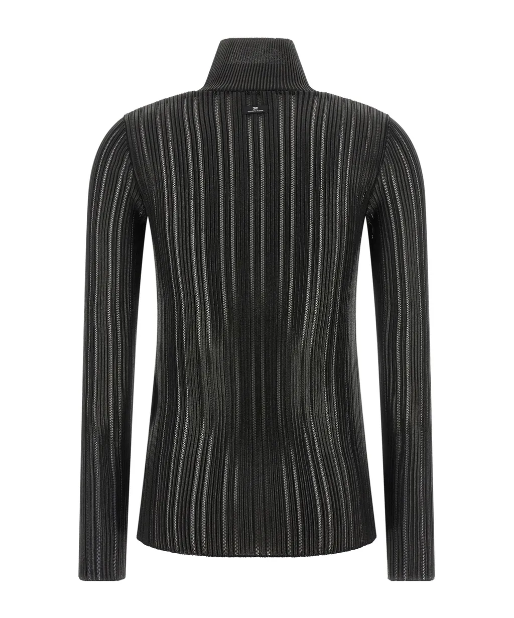 Elisabetta Franchi Long-Sleeved Roll-Neck Jumper