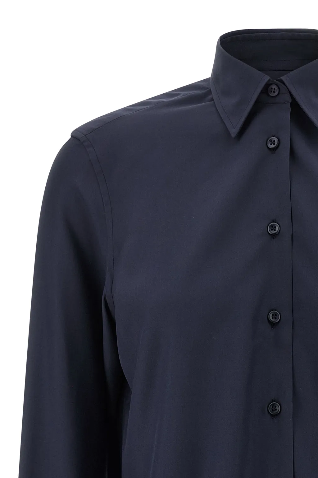 Brioni Long-Sleeved Curved Hem Shirt