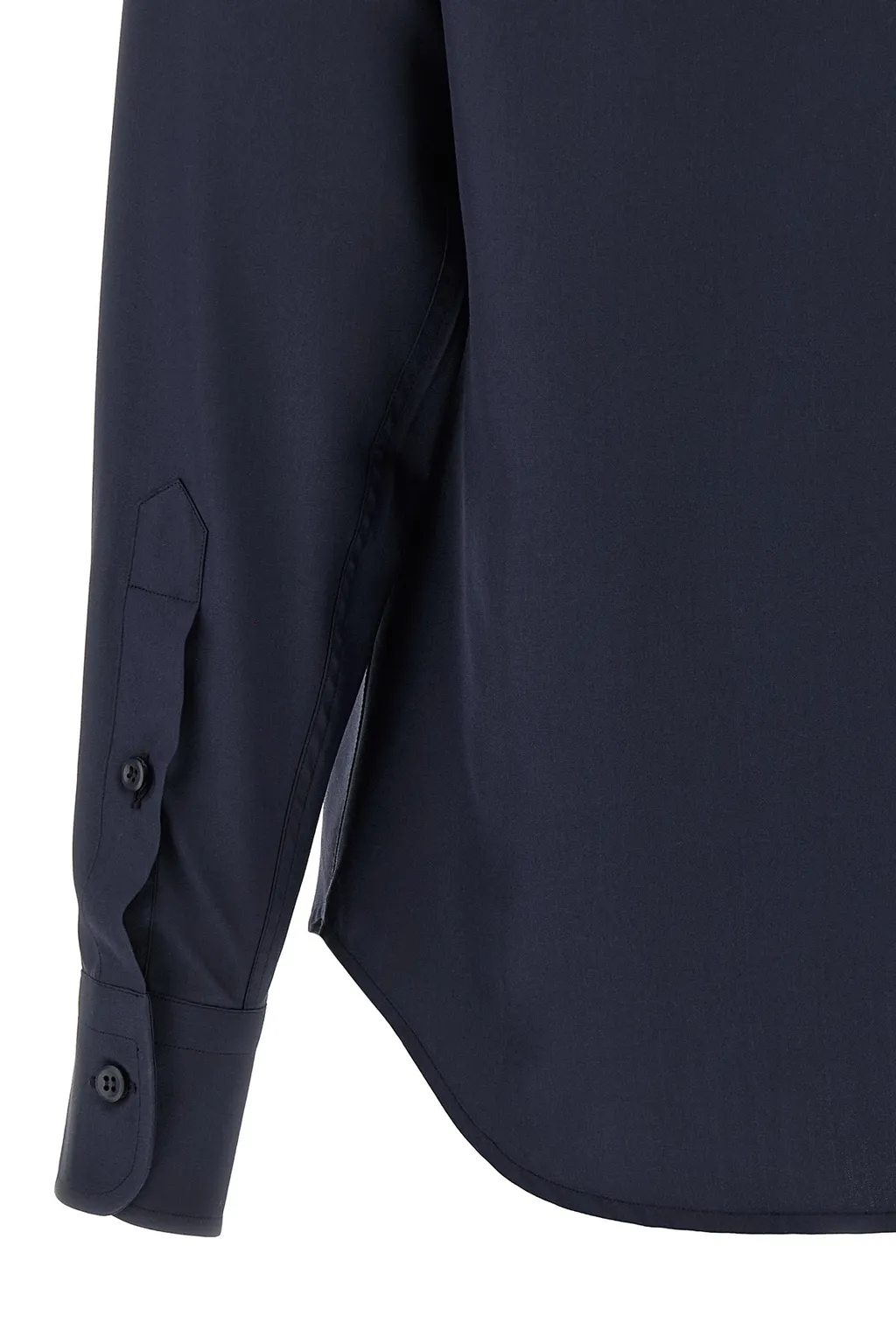 Brioni Long-Sleeved Curved Hem Shirt