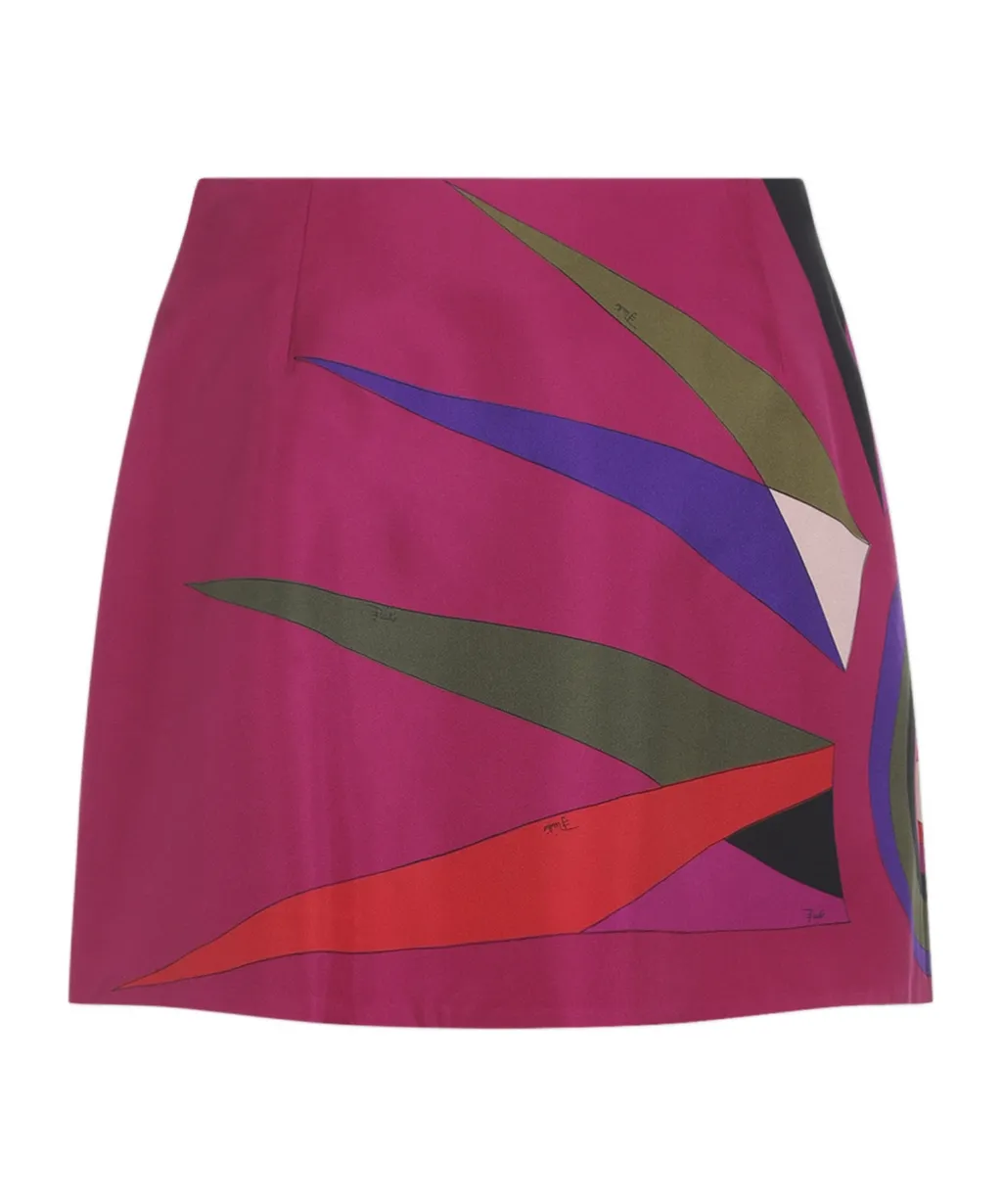 Pucci Hawaii Print Mini Skirt