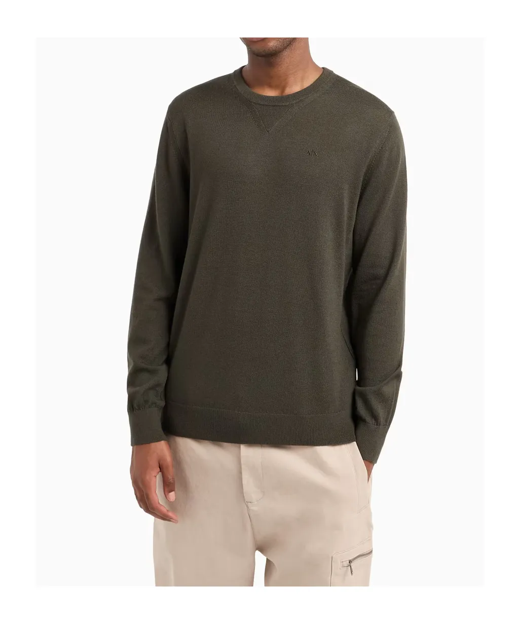 Crew Neck Wool Sweater
