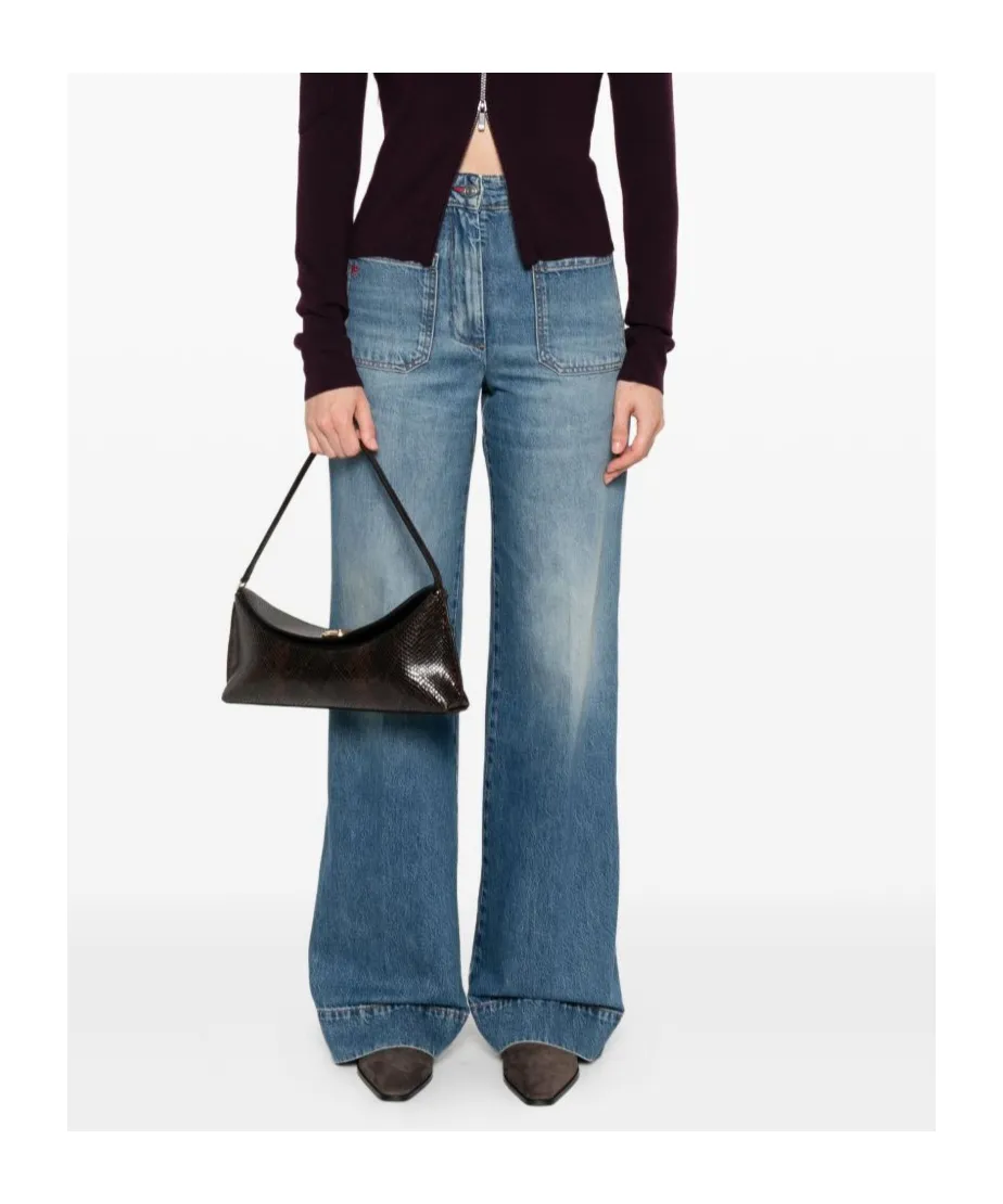 Victoria Beckham Alina Wide-Leg Jeans