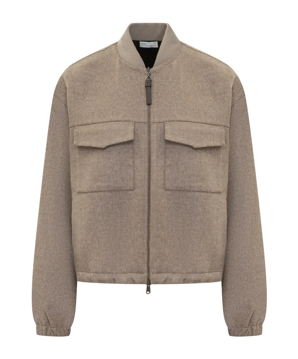 Brunello Cucinelli Hand-Crafted Bomber Jacket