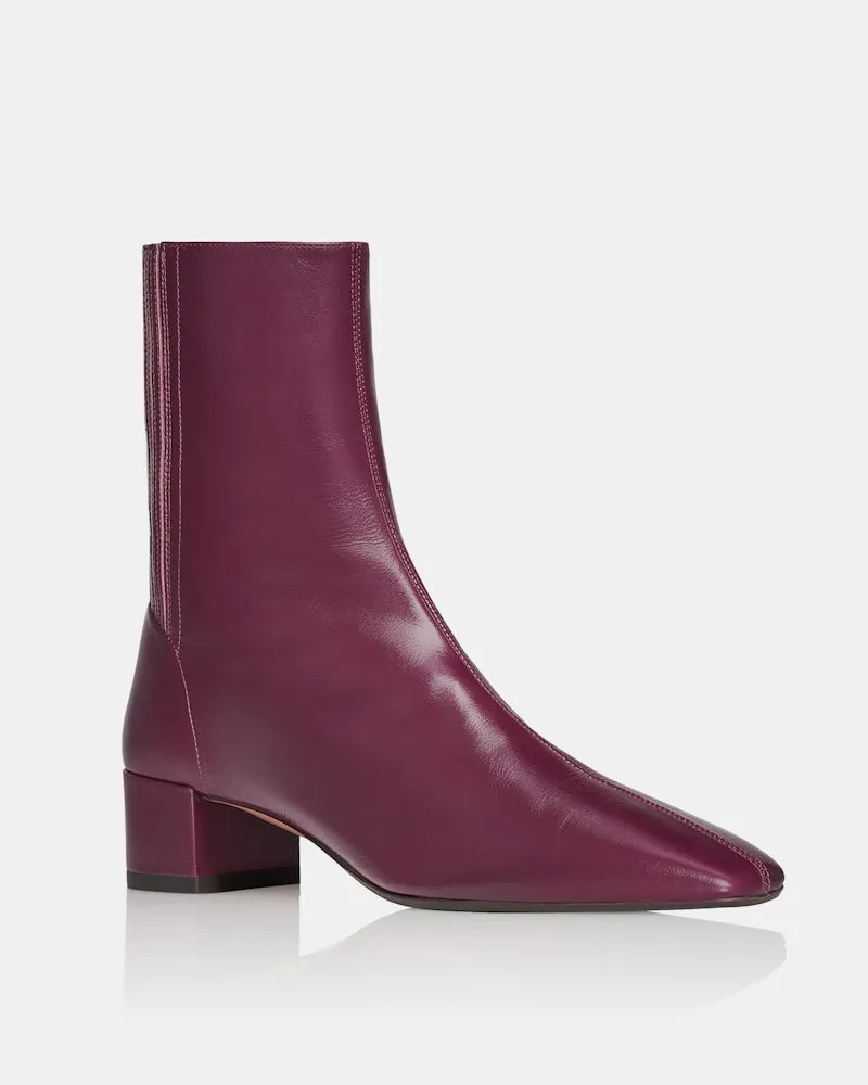 Aquazzura Honore Square-Toe Ankle Boots