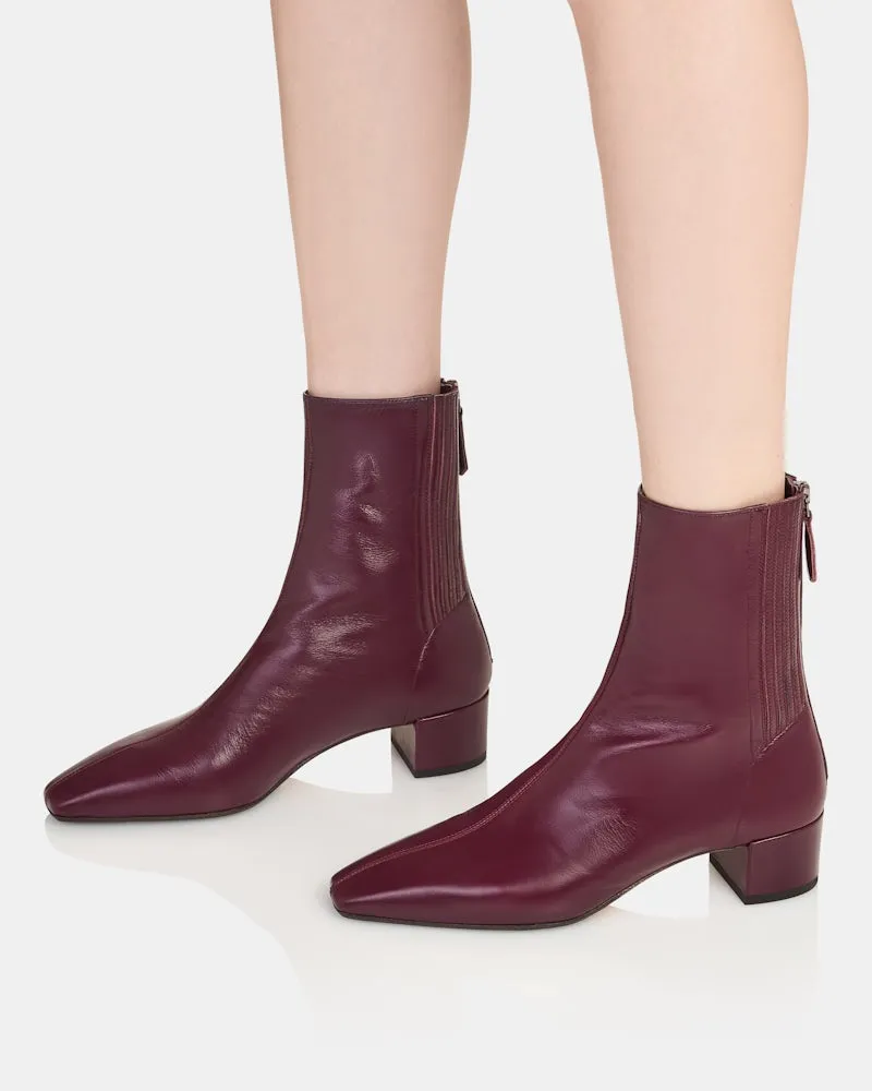 Aquazzura Honore Square-Toe Ankle Boots