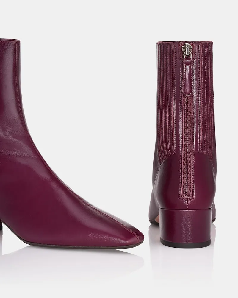 Aquazzura Honore Square-Toe Ankle Boots