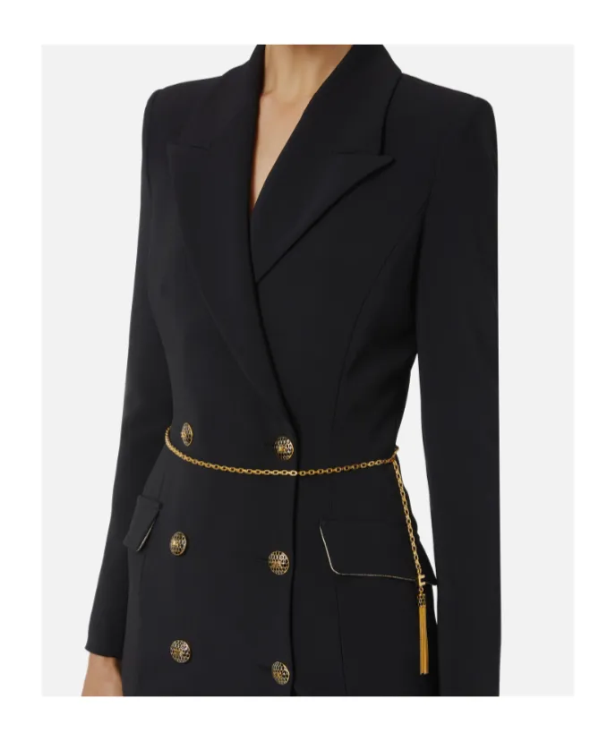Elisabetta Franchi Chain Lightweight Crpe Dress
