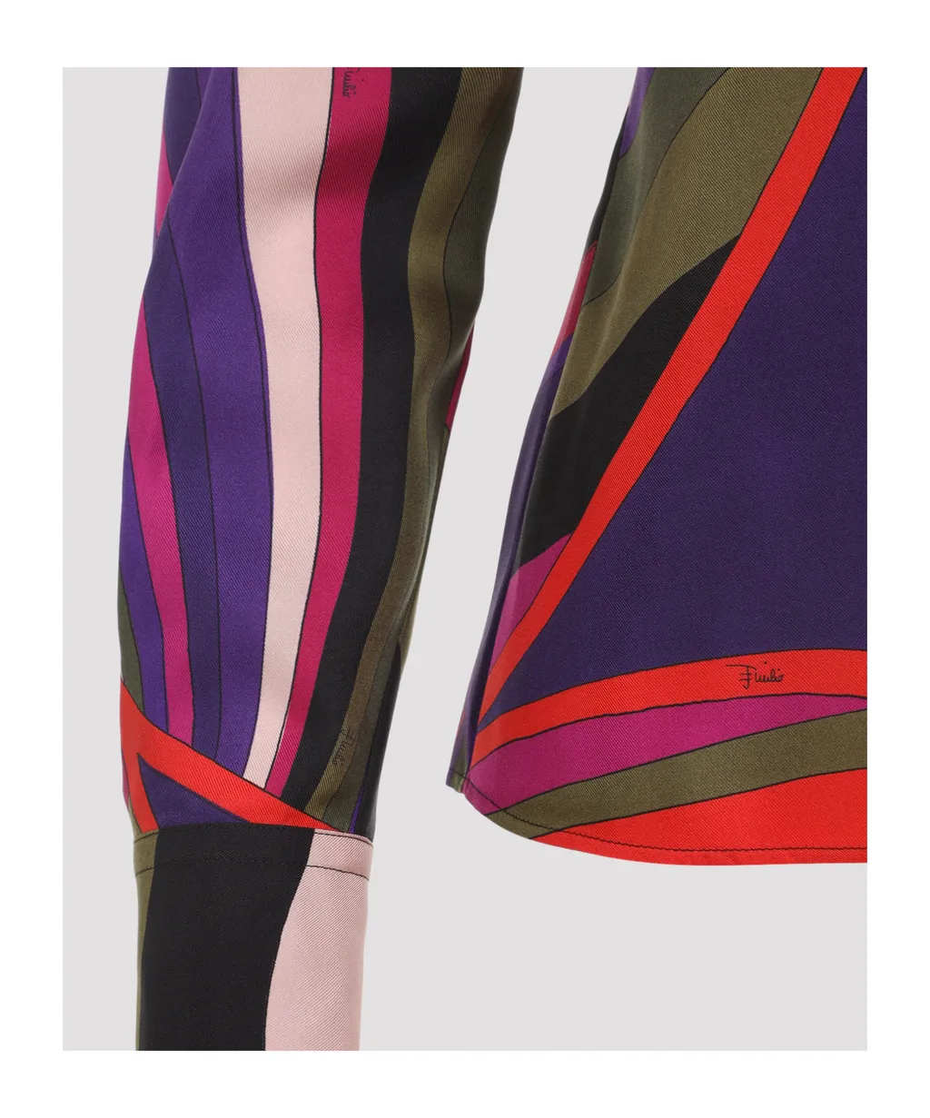 Pucci Printed Silk Twill Shirt