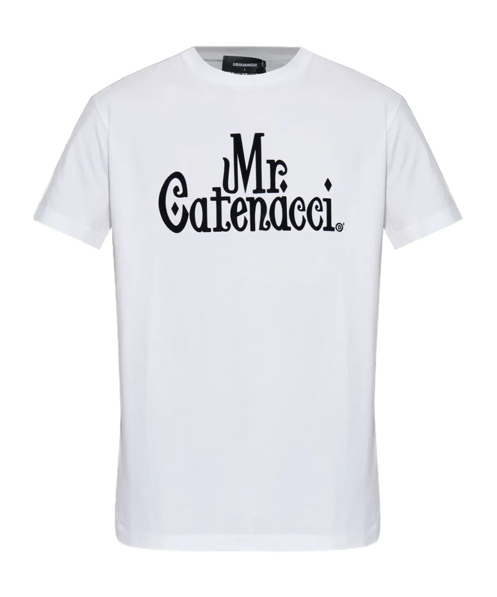 Dsquared2 Mr. Catenacci Printed Crewneck T-Shirt