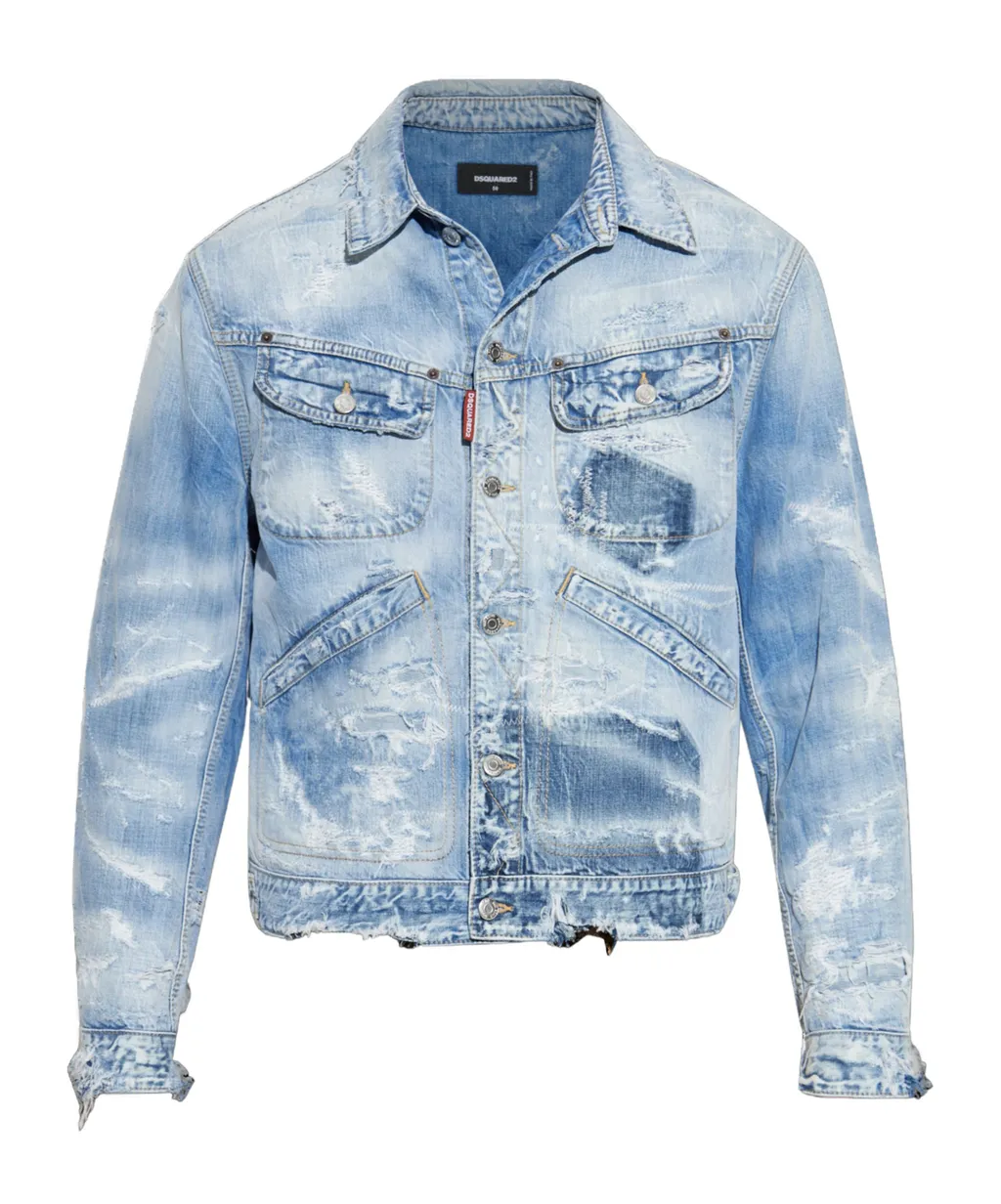 Dsquared2 Distressed Denim Jacket