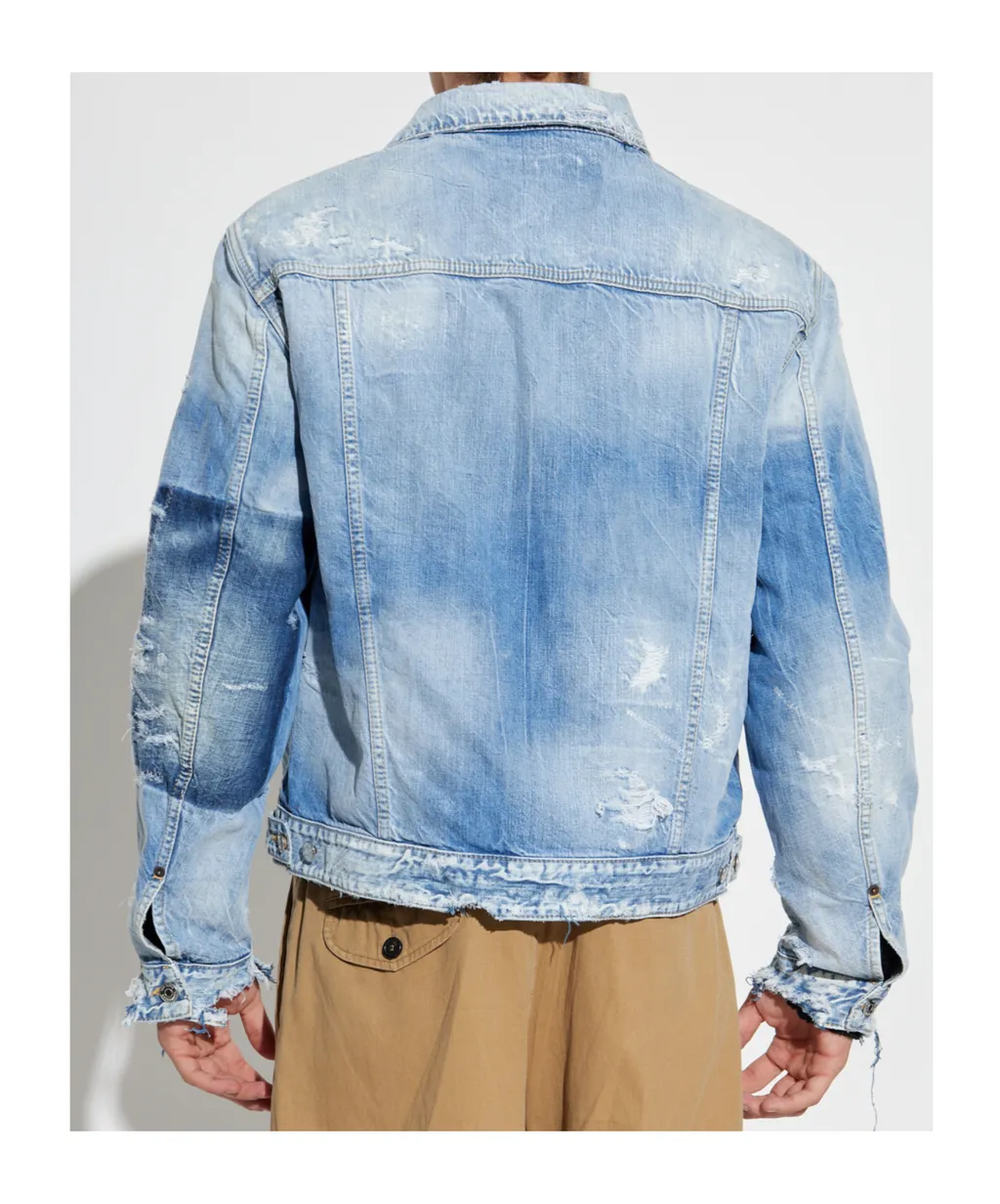 Dsquared2 Distressed Denim Jacket