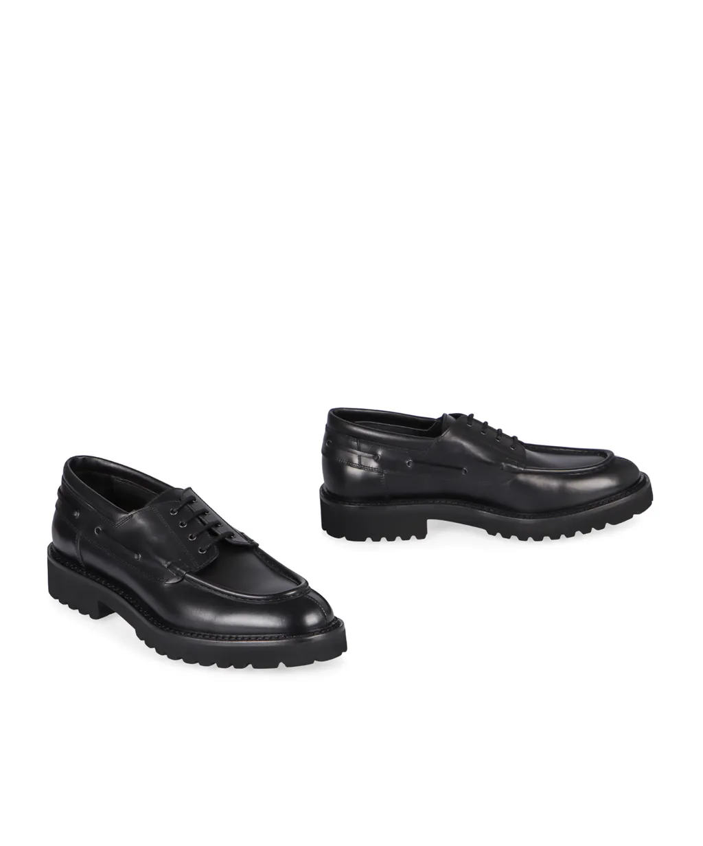 Doucal's Smooth Leather Lace-Up Shoes