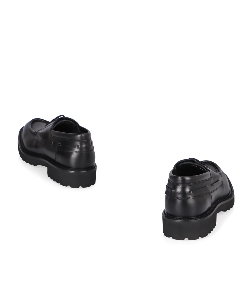 Doucal's Smooth Leather Lace-Up Shoes