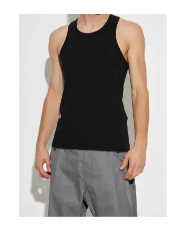 Yohji Yamamoto Round Neck Sleeveless Top