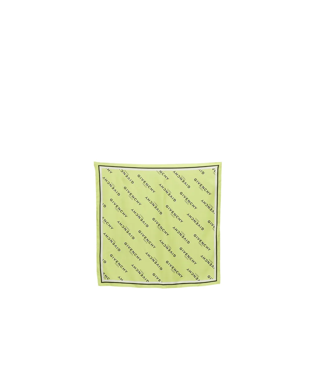 Logo-Print Silk Scarf