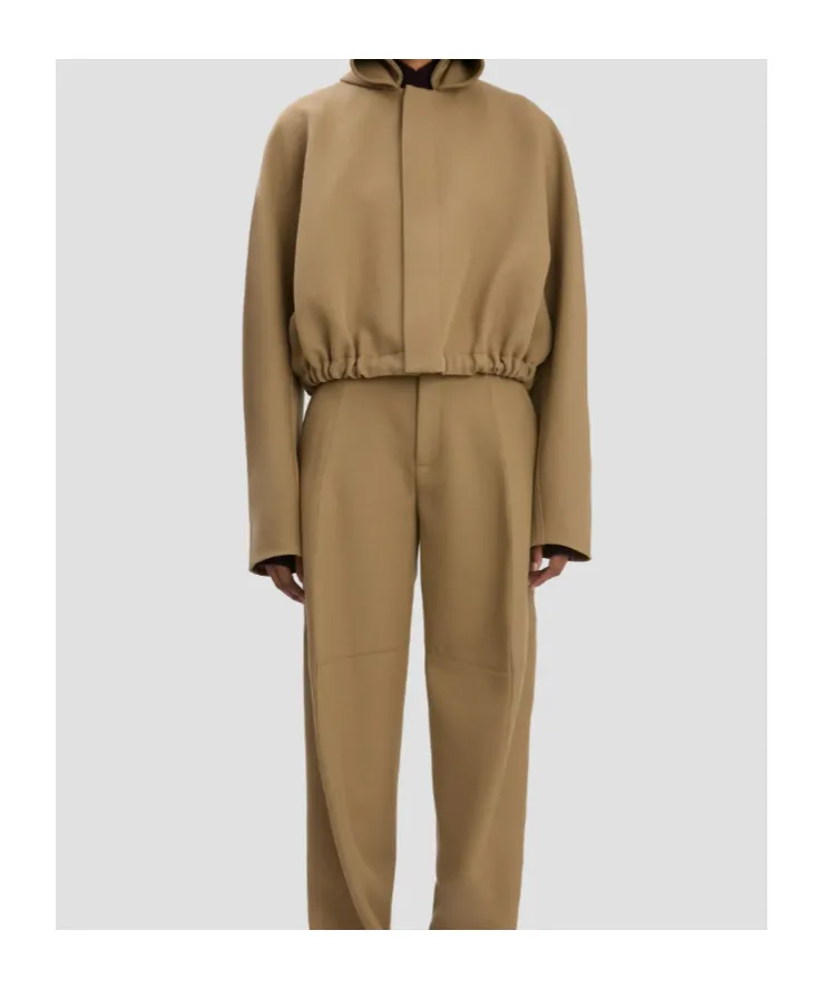 Oversized Roll Neck Bomber Jacket