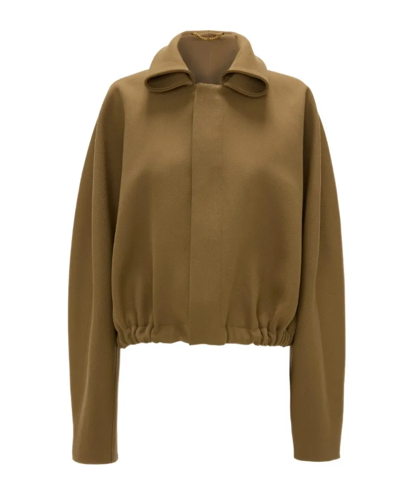 Oversized Roll Neck Bomber Jacket