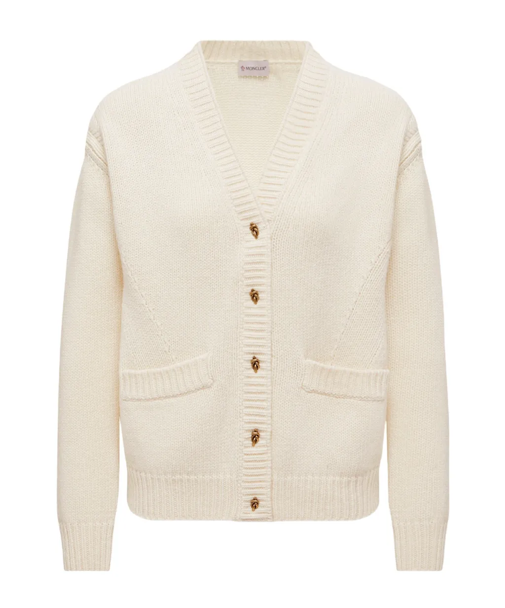 Moncler V-Neck Button-Up Cardigan
