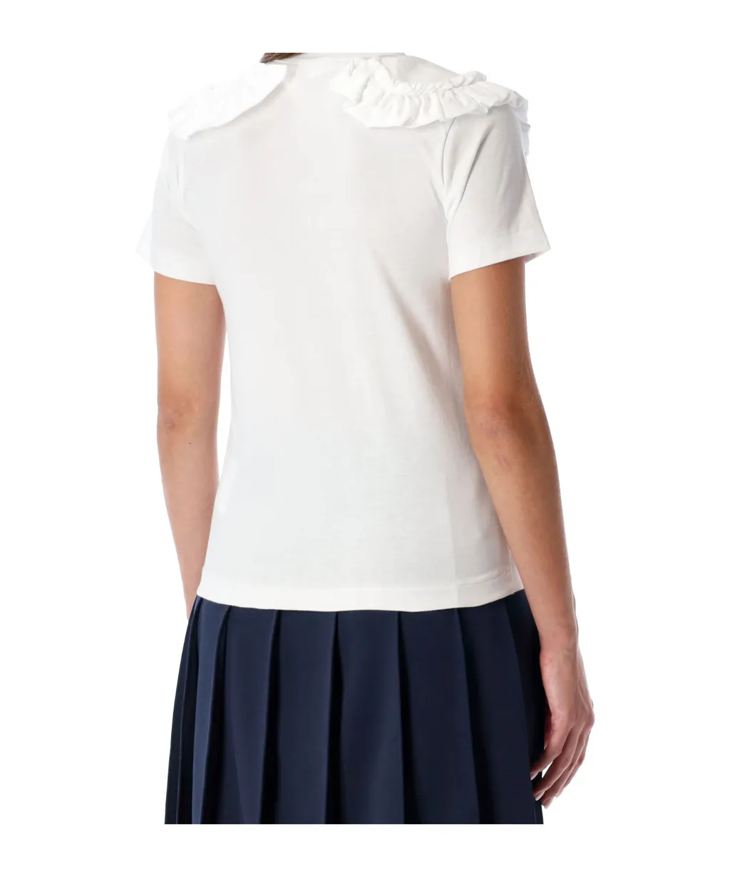 Comme Des GarÇOns Girl Ruffled Crewneck T-Shirt