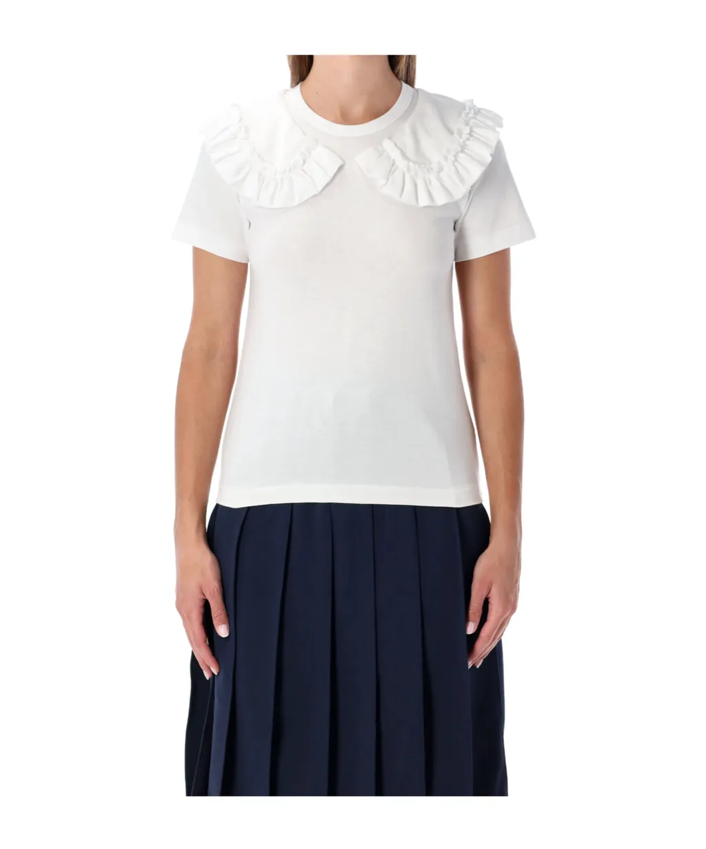 Comme Des GarÇOns Girl Ruffled Crewneck T-Shirt