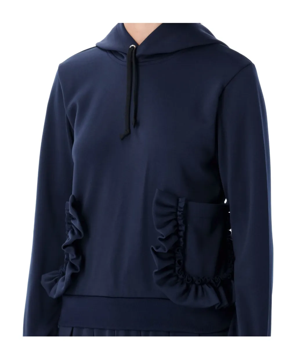 Comme Des GarÇOns Girl Ruffle Pocket Hoodie