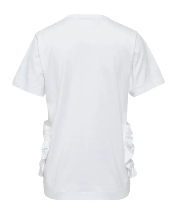 Comme Des GarÇOns Girl Ruffle Pocket Crewneck T-Shirt
