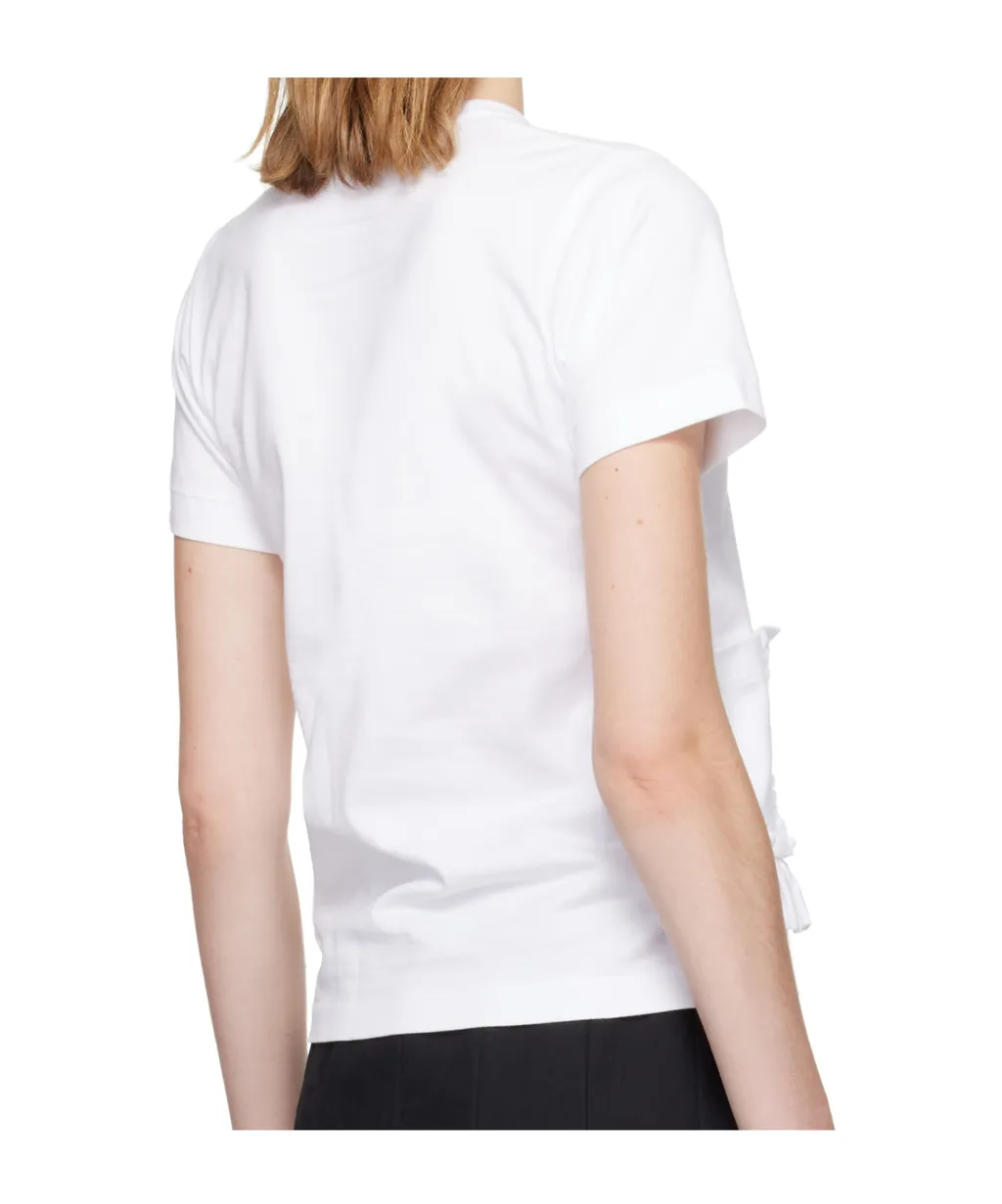 Comme Des GarÇOns Girl Ruffle Pocket Crewneck T-Shirt