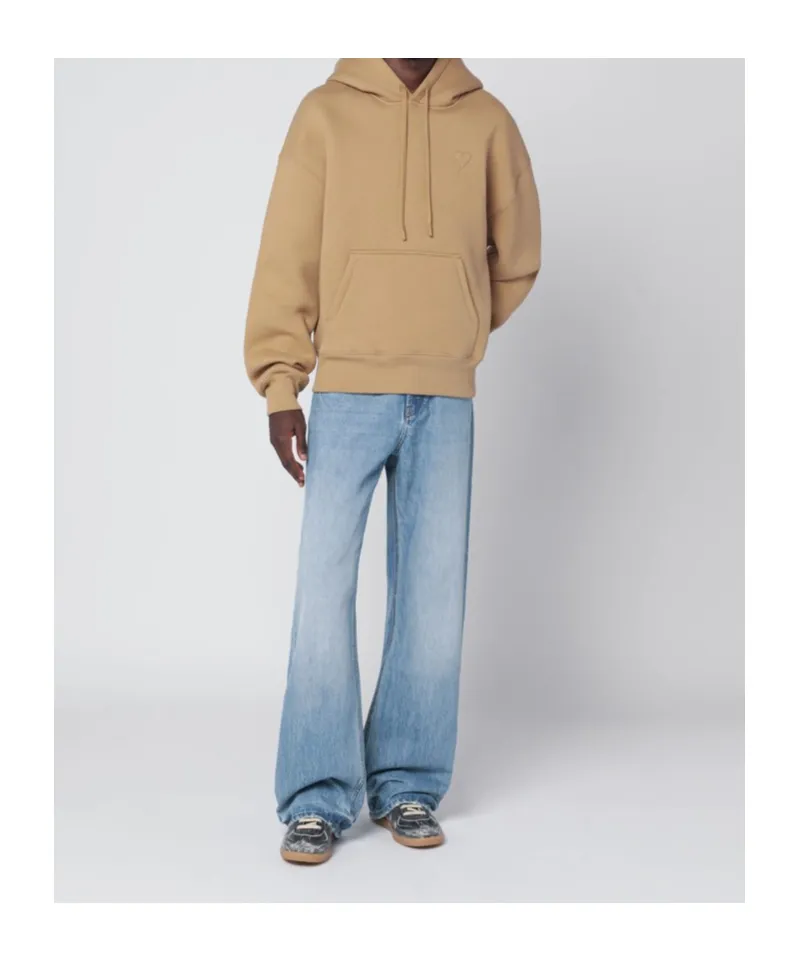 Ami Paris Ami De Coeur Drawstring Hoodie