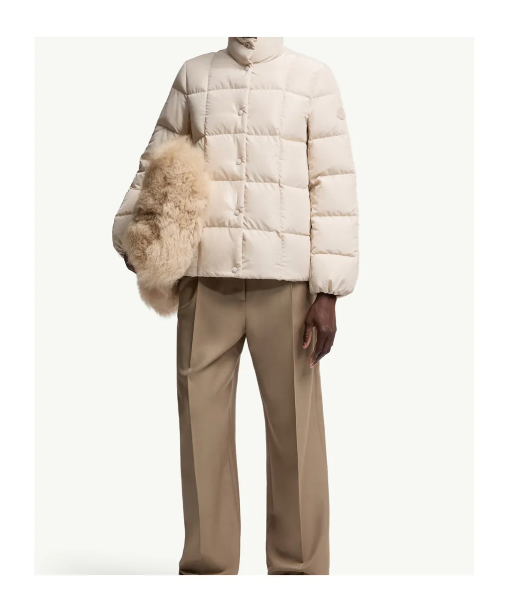 Moncler Cochevinne Square-Quilted Short Down Jacket