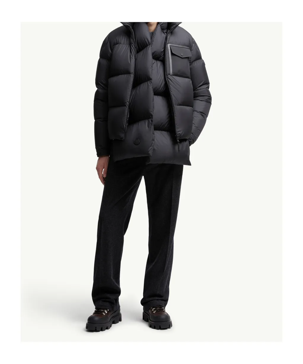 Moncler Chinon Square-Quilted Short Puffer Jacket